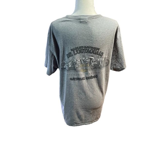 Harley Davidson Men’s  T-Shirt Sleeve Pullover-Gatineau, Quebec - Size Large - Picture 5 of 13